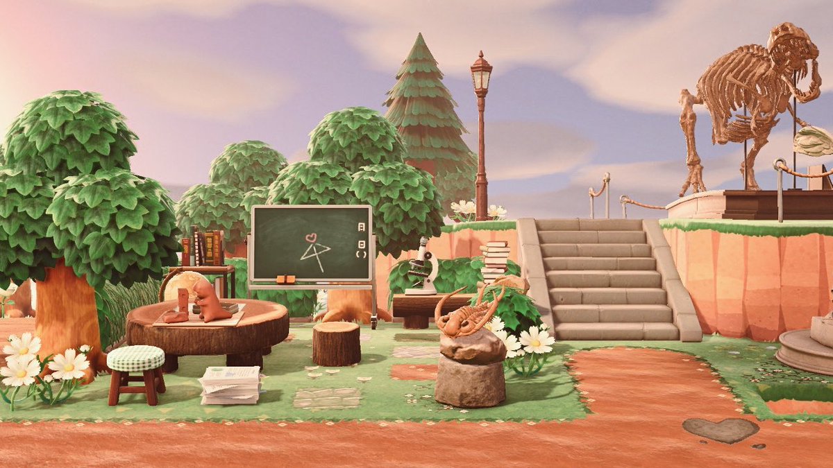 s0fthoneybee's tweet photo. 𝘓𝘦𝘵'𝘴 𝘵𝘢𝘬𝘦 𝘢 𝘭𝘰𝘰𝘬, 𝘴𝘩𝘢𝘭𝘭 𝘸𝘦...? 📚🔍

I added a little study area outside of the museum today. Blathers can now teach the villagers all about his favorite things! ♡ https://t.co/iSnhuDCDed