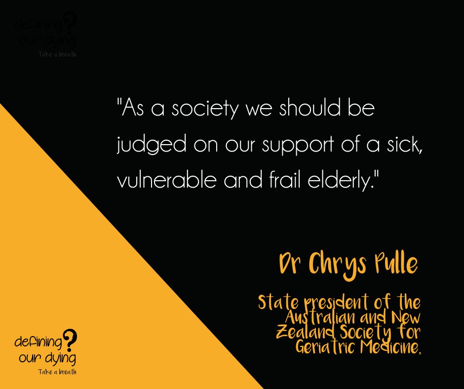 It's only appropriate that such laws as #VAD should be seriously reconsidered when so many of our elderly and vulnerable have been severely impacted by #COVID2019. 

Let's give our vulnerable the very best of care - medically &amp; psychologically. #takeabreath #qldpol