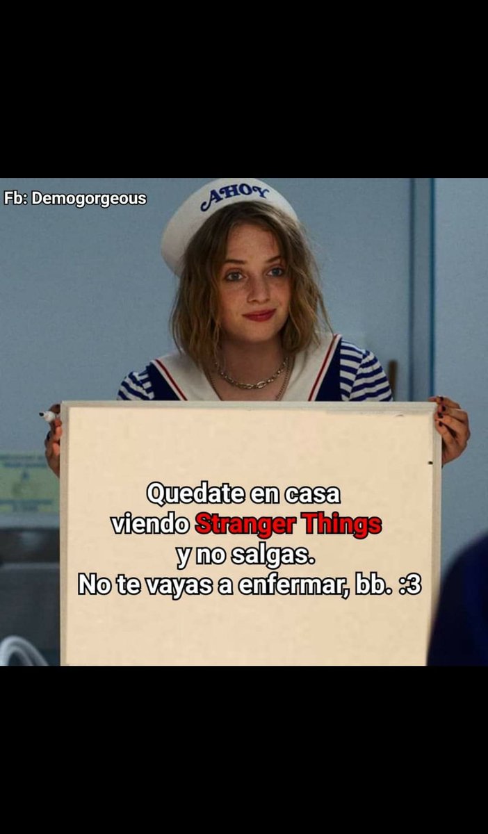 Strange77175657's tweet photo. Okey? #QuedateEnCasa #StrangerThings #milliebobbybrown #strangerforever https://t.co/gYT89kipB3
