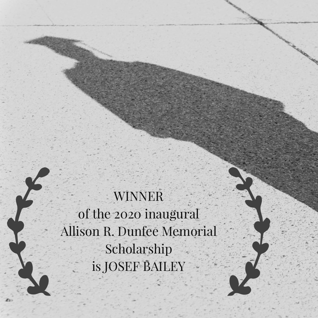 DunfeeAllison's tweet photo. The Allison R. Dunfee Memorial Scholarship selection committee would like to congratulate Josef Bailey for being selected as the inaugural recipient of the Allison R. Dunfee Scholarship. We wish Josef the best of luck in his future endeavors! @UnionLocalHS https://t.co/SNWOMn2i7e
