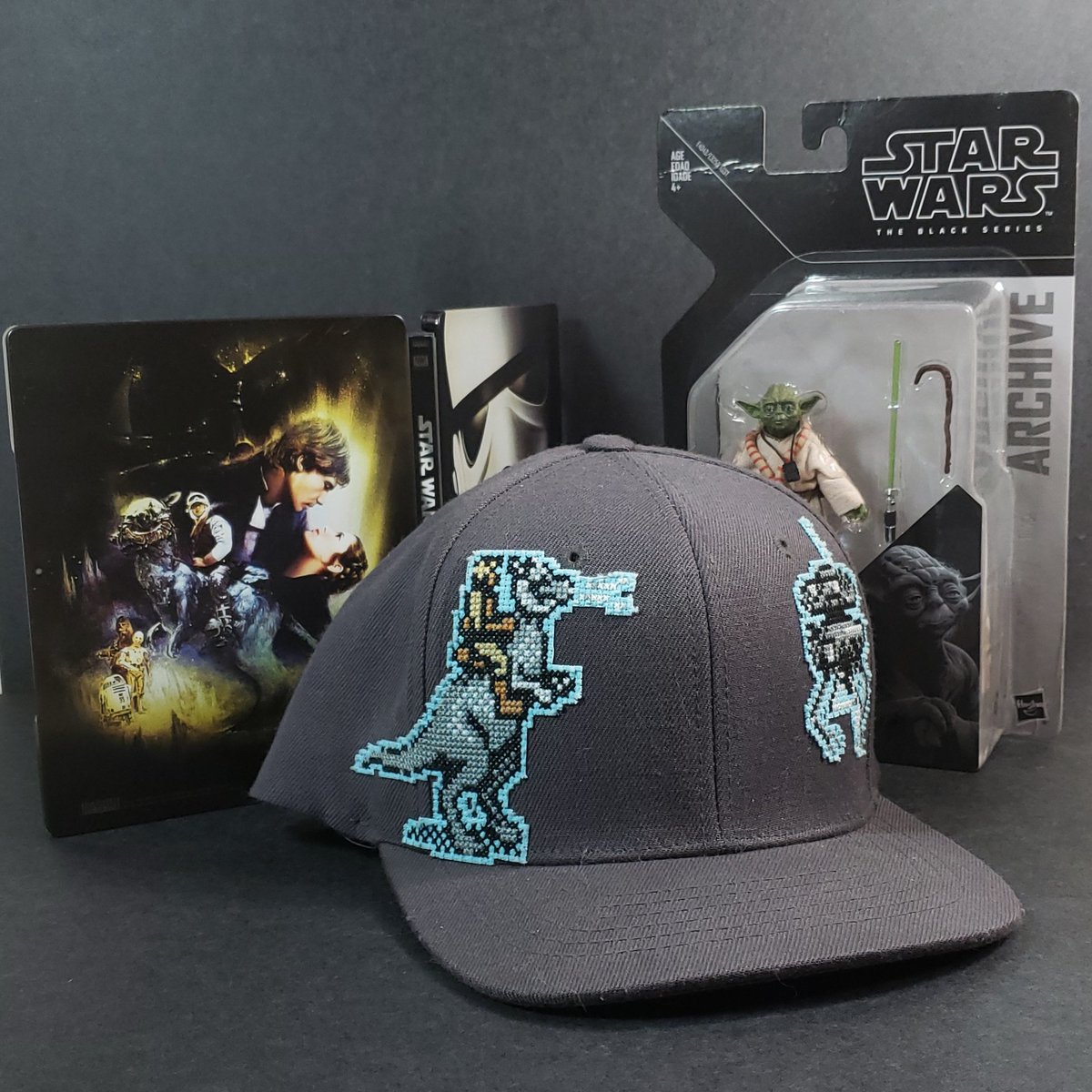 rabmcmlxxxvii's tweet photo. Happy 40th anniversary to the best @starwars movie, #TheEmpireStrikesBack!
To celebrate, here's a hat a made a few years ago. Based on the sprites from "Empire Strikes Back" for the #NES.
#ESB40 #StarWars #brossstitching #crossstitch #DMCThreads #nintendo https://t.co/GF7HcF4kXg