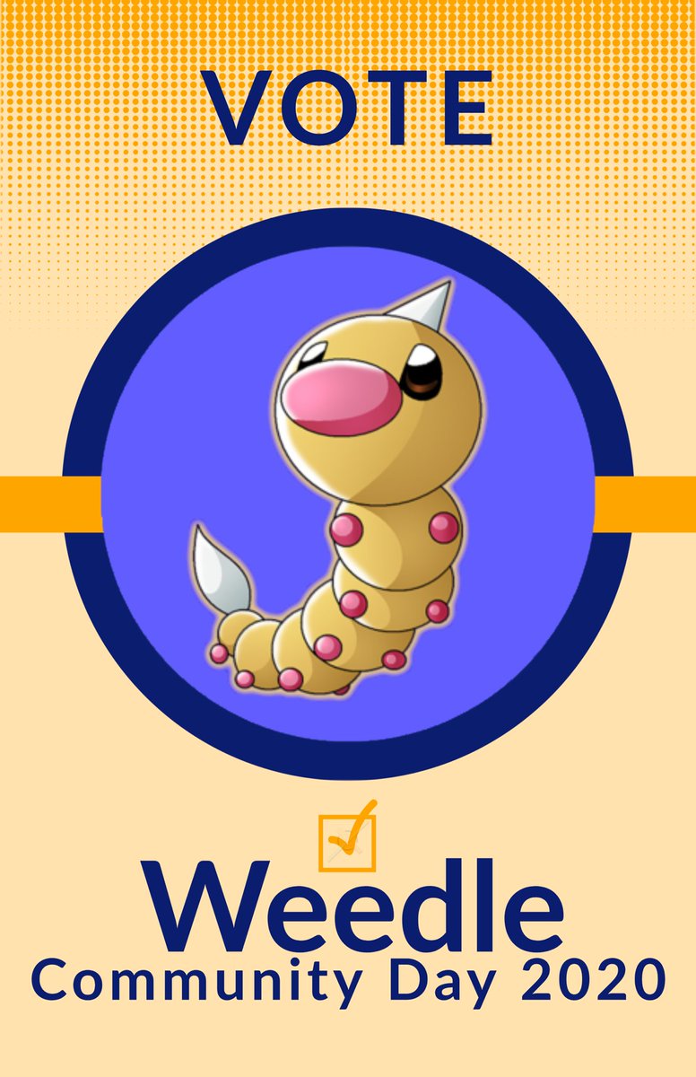 PokemonStorage's tweet photo. @PokemonGoApp #Vote4Weedle https://t.co/rblqm1RcSc
