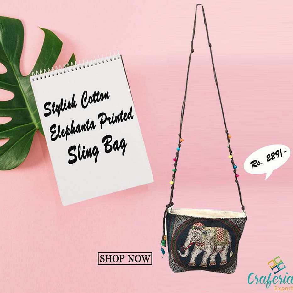 craferiaexport's tweet photo. 💢Super Stylish elephant 🐘 printed cotton small cross body bag / sling bag for girls 👧 Shop now❗️
👉Size : (LBH) : 20 x 6 x 20cms approx.
👉Fabric : Cotton
👉Wholesale price : Rs. 229/-
#craferiaexport #craferia #onlineshop #handbag #bagaddiction #trendy #girlsbag #Women https://t.co/sMHJgqLXq7
