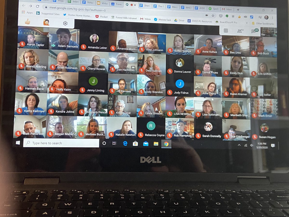 GregSearsEdu's tweet photo. 10 Virtual Teaching and Learning Connections (TLC) the last two days engaging over 380 teachers discussing culture, reflection, feedback, and future considerations for reopen.  So fortunate to connect with engaged teachers that give their all for @FHSchools students.  #FHSDEPIC https://t.co/H3hSLcDpfH