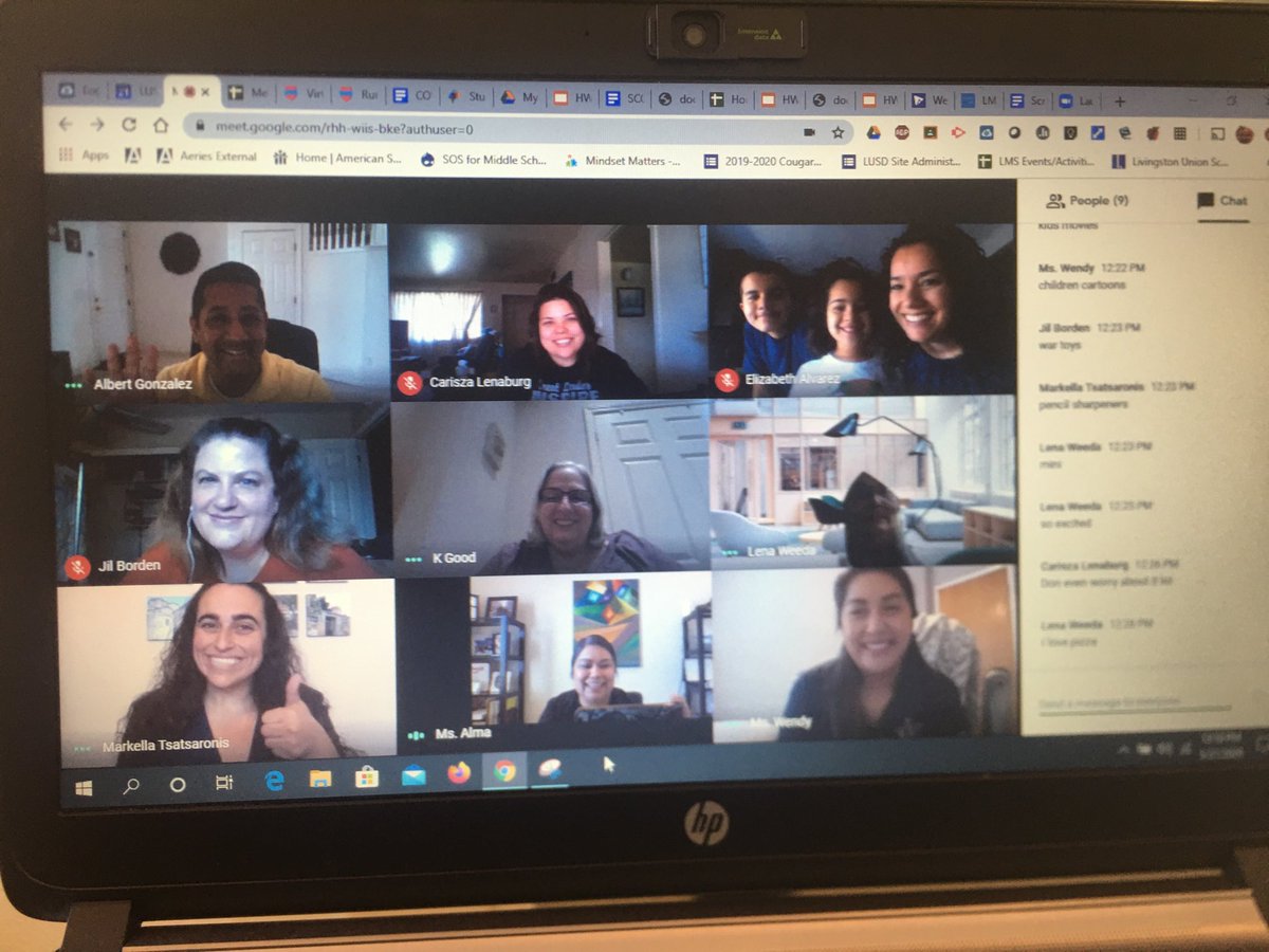 MissAlma_LMS's tweet image. ⁦@LMSCougars⁩ weekly virtual staff social was a hit once again. Thank you Mrs. Alvarez &amp;amp; family for the fun activity.  Lena was the winner of dinner tonight! Thank you to all for participating. See you next Thursday at 12pm. ⁦⁦@LUSDHighlights⁩ #supportingoneanother