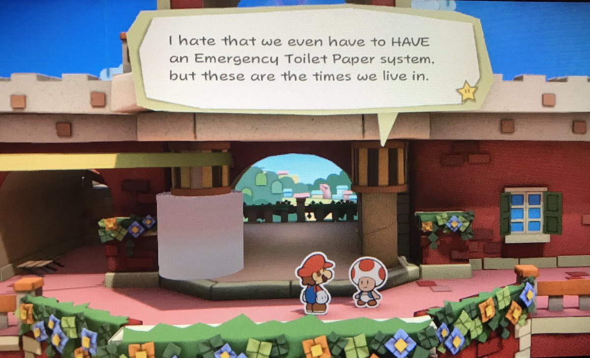 The_Windfish's tweet photo. These are the times we live in...
#PaperMario #WiiU #Nintendo https://t.co/AijUg78lj2