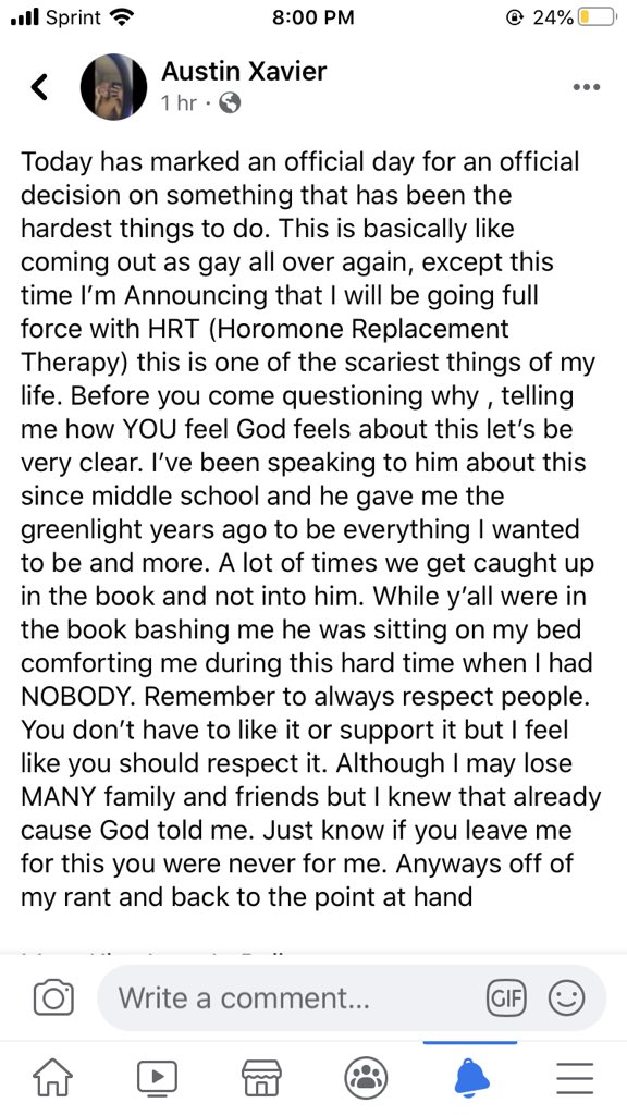 KimberlyAnneEnt's tweet photo. Today. Today has been full of nothing but love and support. #TransIsBeautiful #QueerandHere #LGBTQ #transformation https://t.co/ZjnbFEr64z