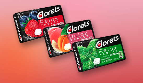 クロレッツ公式 香る 味わい続く クロレッツ リラックス タブレットで リフレッシュ タイムを ご褒美 タイムに 3つのフレーバーから選べる リラックスタブレットで 一週間のはじまりをスッキリと爽やかに迎えよう クロレッツ リフレッシュ