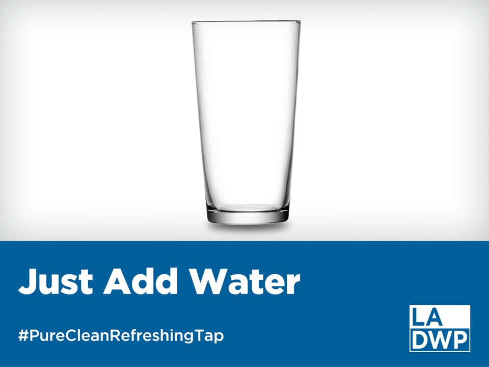 LADWP's tweet photo. #DYK? The average cost of bottled water is about $1.22 a gallon. LADWP's tap water costs less than half a penny per gallon. #SaveMoney Drink #PureCleanRefreshingTap https://t.co/InhfyXBTqt