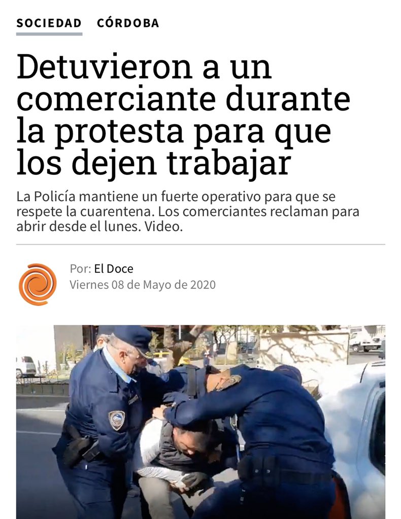 Los laburantes necesitan trabajar para comer, y el gobierno los manda a reprimir. Mientras, Tinelli sí que puede poner en marcha toda la maquinaria de idiotización al por mayor: el gobierno la autoriza. Una sociedad idiota es la condición de un autoritarismo creciente.