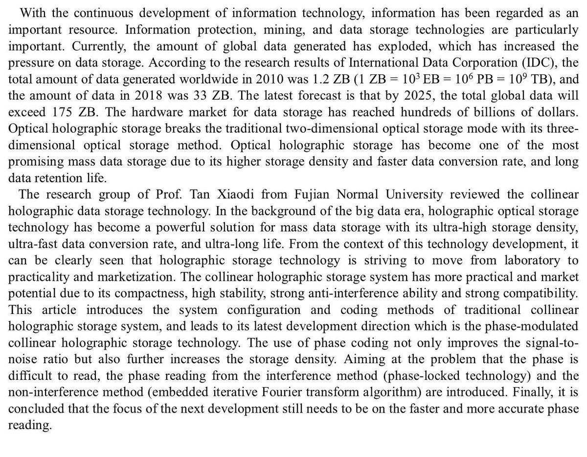 OEA_journal's tweet photo. #OEA_Hightlight [Original Article] Collinear holographic data storage technologies
#Fujian_Normal_University
#Holographic_data_storage #Collinear_holography #High_density #Phase_modulation
https://t.co/dUZmiINLyi https://t.co/CJr0wNDGRo