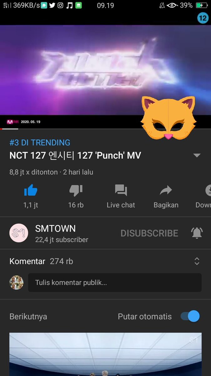 hrjbakery's tweet photo. (24)
#PunchMV
#PunchIsHere
#오늘6시_NCT127_PUNCH
#FinalRoundOutNOW
#NCT127 @NCTsmtown_127
@NCTsmtown_127
#NCT127_Punch https://t.co/gzKNomB6j7
