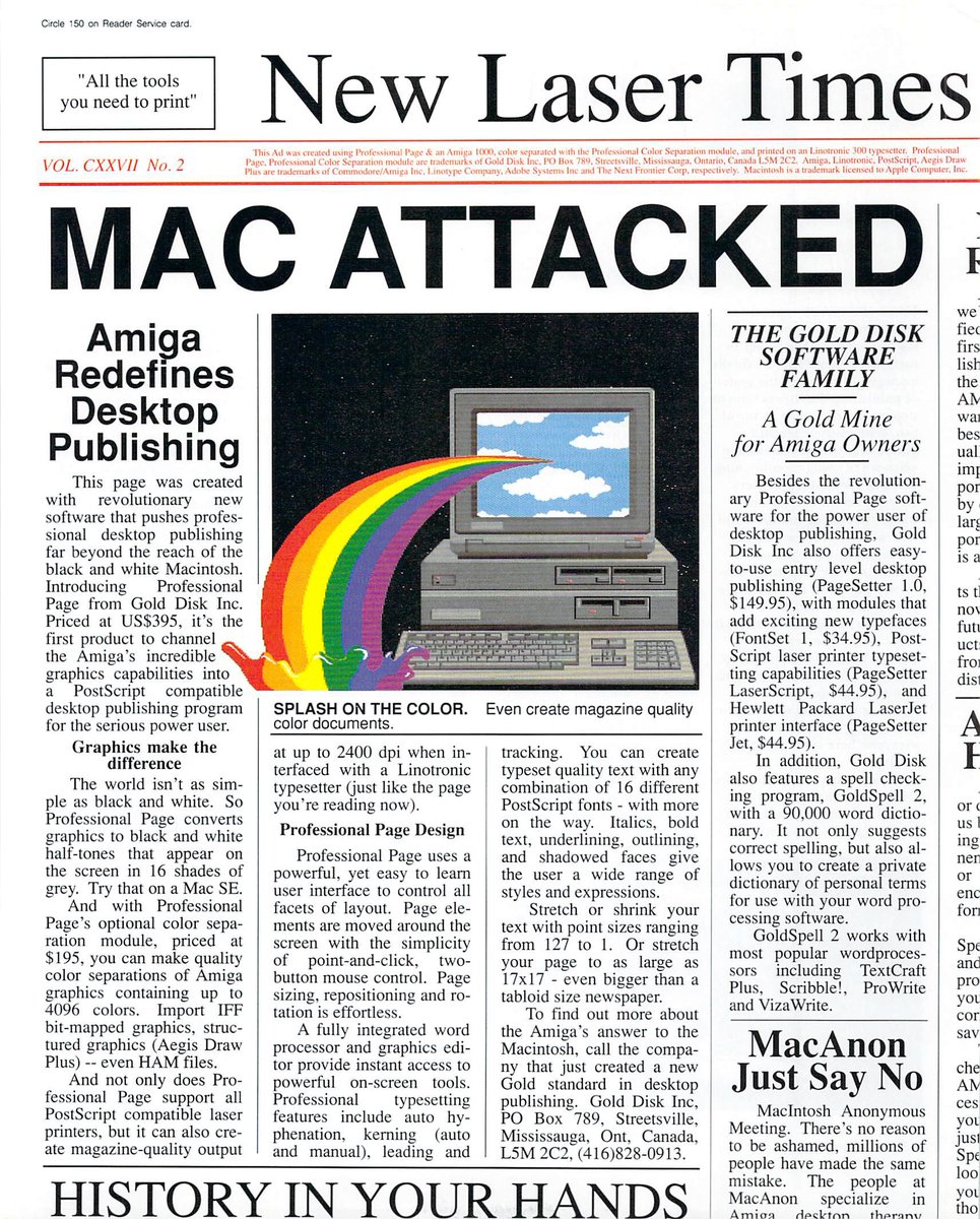 Starting a conspiracy theory called "MacAnon" (Amiga World, September/October 1987)