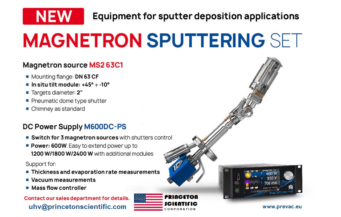 Princeton_Sci's tweet photo. Newest solutions for sputter deposition processes!
#sputtering #uhvsystems #thinfilms #pvd #sputteringtargets #vacuumscience #thinfilmdeposition https://t.co/iL0bEc1U14