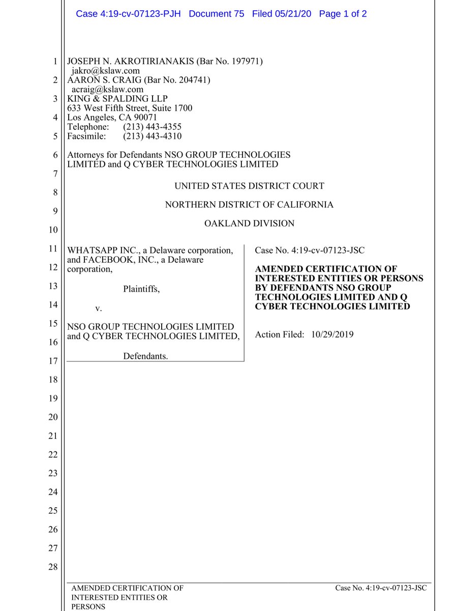 I DID NOT have this on my NSO Bingo Card, it was rumored tonight’s filing makes it FACTOSY Tech—> Q Cyber Tech—> NSO @GenFlynn OGE Financial Discloses received $40K advisory board member for OSY Technologiescc  @911CORLEBRA777  @LouiseMensch  @xtrixcyclex  https://ecf.cand.uscourts.gov/doc1/035019296100?caseid=350613