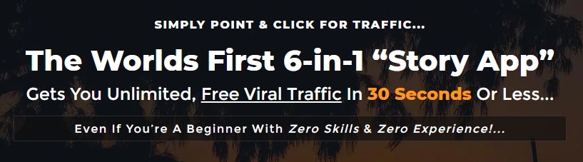 thuha8339's tweet photo. SIMPLY POINT &amp; CLICK FOR TRAFFIC...
The Worlds First 6-in-1 “Story App”
Gets You Unlimited, Free Viral Traffic In 30 Seconds Or Less...
Even If You’re A Beginner With Zero Skills &amp; Zero Experience!...
https://t.co/l84z0GbWdd https://t.co/j2ioNq3abu