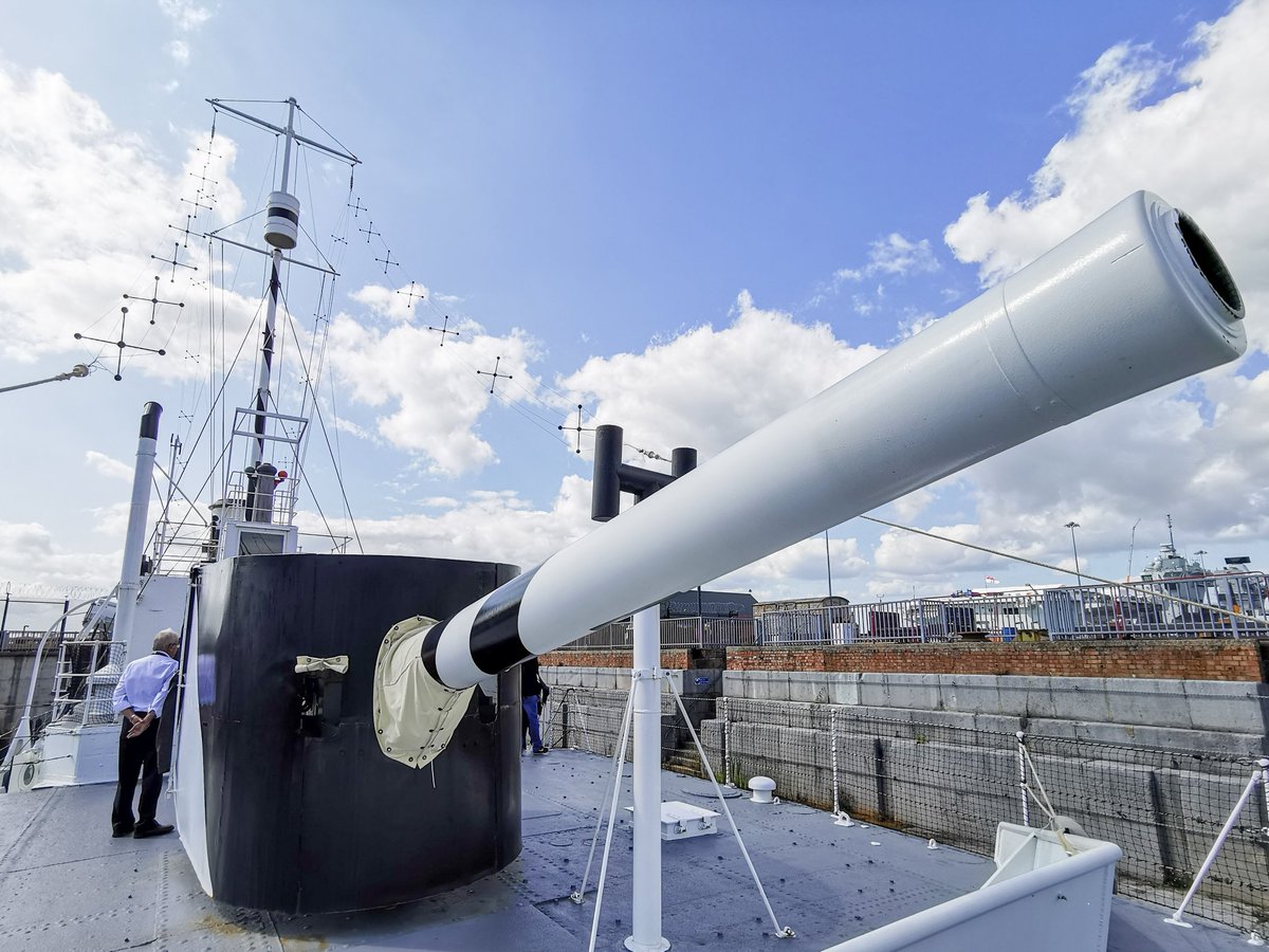 Her main armament was two MkXII 6 inch guns, they were very powerful guns for a ship of 177ft in length!The guns were initially removed from disused aft casemates of Queen Elizabeth class battleships after they were found to be unusable.