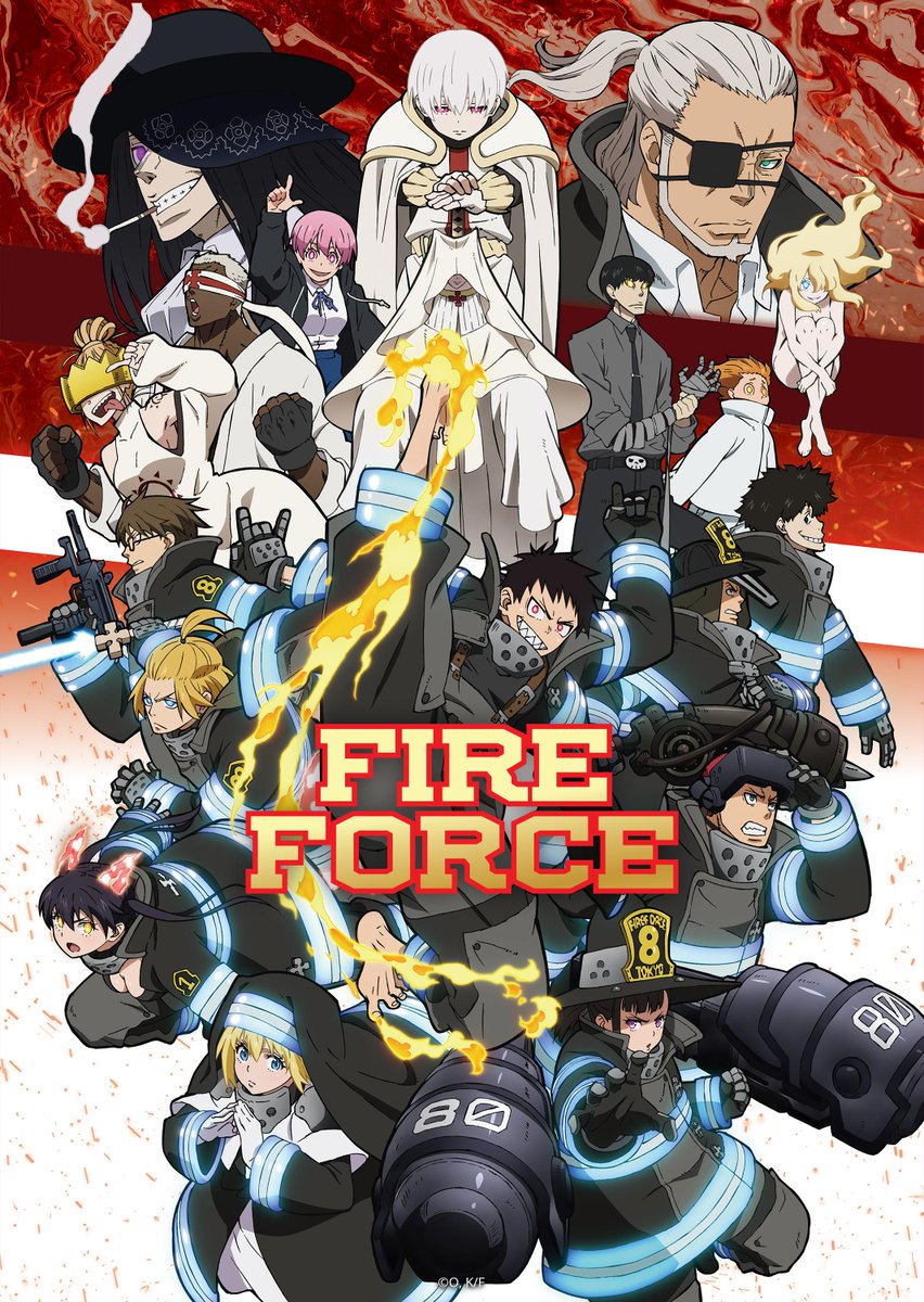 Fire Force Episodes 14-18! New Key Visual Shared By Funimation.