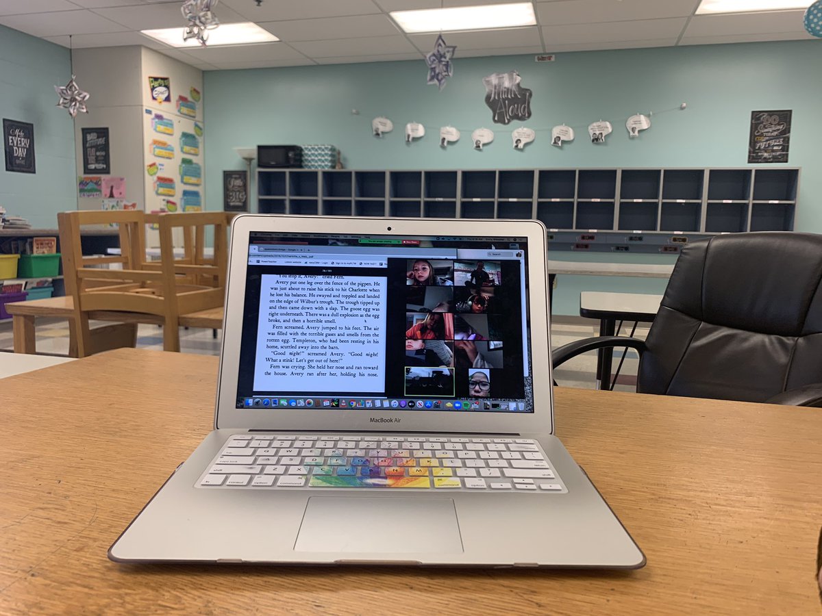 It was great to have some familiar faces back in the classroom today! We continued reading Charlotte’s Web together and I loved being able to sit in my reading stool again!  #zoom #charlottesweb #WeAreLisbon