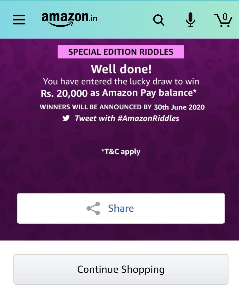 Parvez74829175's tweet photo. #AmazonRiddles https://t.co/IDV1kG8MC9