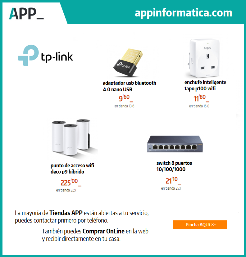 TiendasAPP's tweet photo. TP-LINK :: Siempre bien conectado_
https://t.co/NB4b8JQHtM https://t.co/mkzxFQxD3h