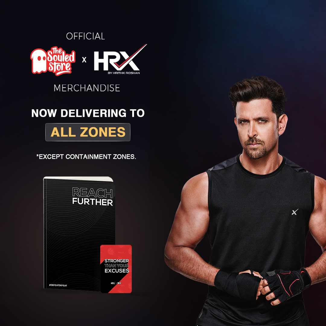 hrxbrand's tweet photo. Let inspiration find you. While you safely isolate at home, @thesouledstore is delivering our official merchandise across India to your doorstep. Containment zones have been excluded. View our collection here: https://t.co/q9T2HVIWKt

#KeepGoing #HRX https://t.co/G0FTM79nT4