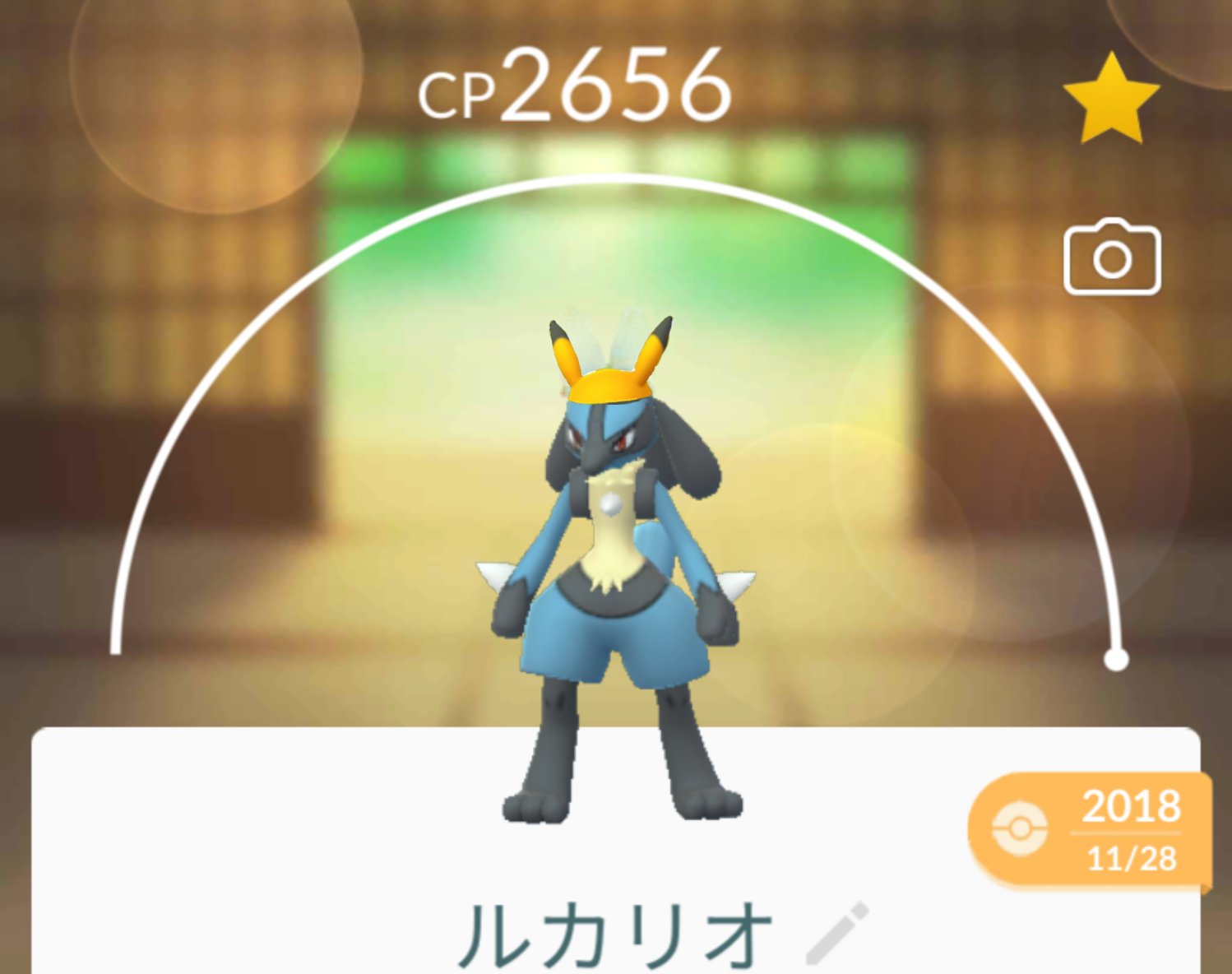 Team しめさば ポケモンgo ピカチュウ帽子のルカリオ ポケモンgo ルカリオ ピカチュウ T Co