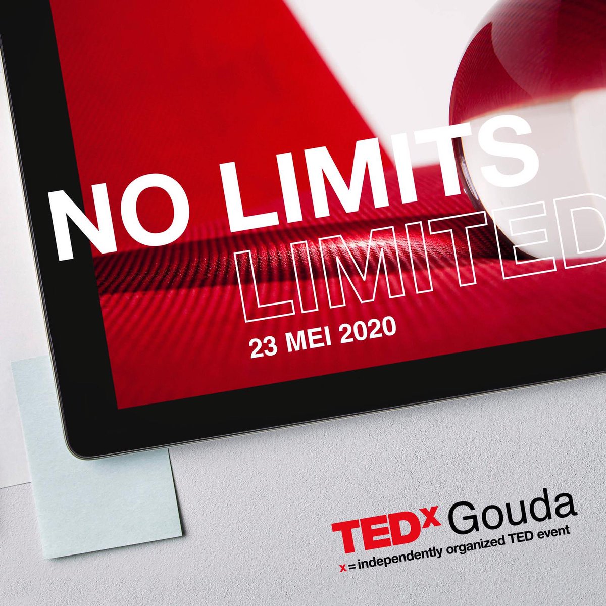 Zaterdag is het zover! TEDxGouda No Limits Limited. 

Er zijn nog 18 tickets beschikbaar (for free). Ga voor het programma en voor aanmelden naar onze website

tedxgouda.com

We zien je graag morgen online bij TEDxGouda No Limits Limited.

#nolimitslimited #tedxgouda