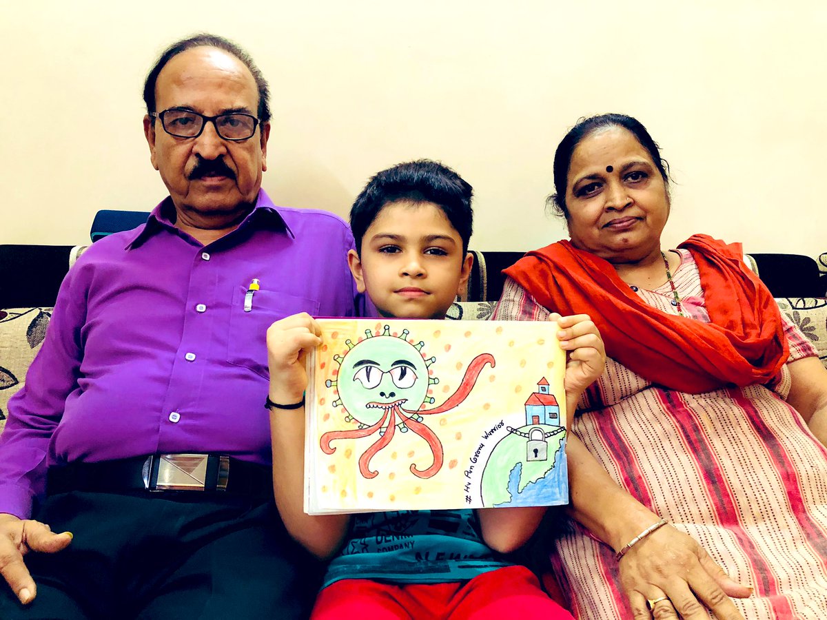 dwije_1982's tweet photo. I m supporting our CM &amp; PM , I am Jatan Patel from surat &amp; 9 years old &amp; tack care of our elders. #HuPanCoronaWarrior @vijayrupanibjp @CRPaatil @AmitShah @narendramodi @PMOIndia @CMOGuj @sanghaviharsh https://t.co/fJtviaAgwj