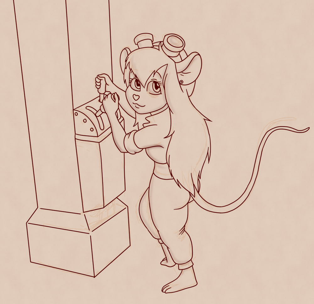 HamsyMart's tweet photo. #freightwork #mousegirl #gadgethackwrench #chipanddalerescuerangers #sketch https://t.co/hVkHvmInak