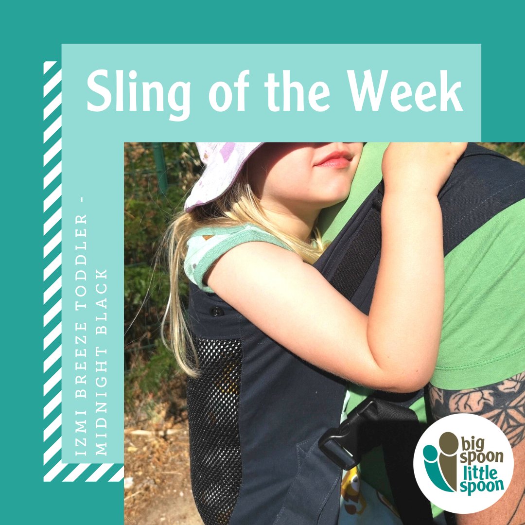 BigSpoonSlings's tweet photo. Sling of the Week!⠀
⠀
The Izmi Toddler Breeze includes a mesh panel for increased breathability and has more padding than the baby size version of this carrier, offering extra support.⠀
Available to hire now https://t.co/fioV47BmpC
#bigspoonslings #slinghire  #izmi #parenting https://t.co/U5ujlwKyZy