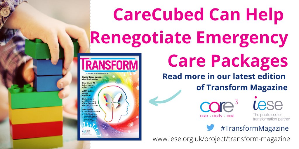 IESECIC's tweet photo. Did you know @CareCubed can help renegotiate emergency care packages? Have a read of our article in our latest edition of Transform Magazine - https://t.co/iaRsCM54HR #TransformMagazine #SocialCare https://t.co/N8IAfrQLKn