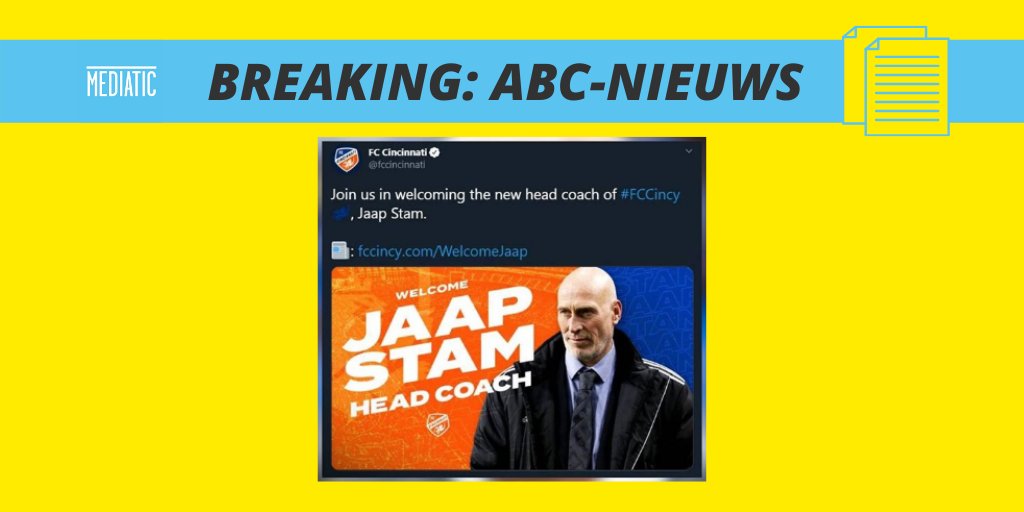 Het #ABCNieuws van vandaag: #jaapstam ondergaat metamorfose voor trainersklus in de #MLS en ontvangt vele felicitaties. vi.nl/nieuws/mls-clu… #AllesBehalveCorona #fail