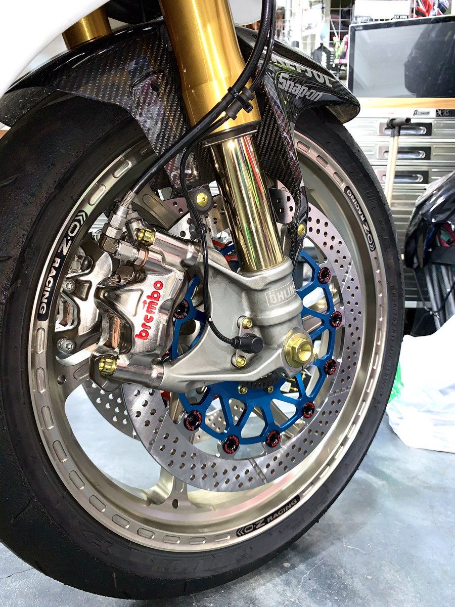 CBR1000RR SC77 KOOD クロモリ材 3点シャフト交換 前後キャリパーOHと