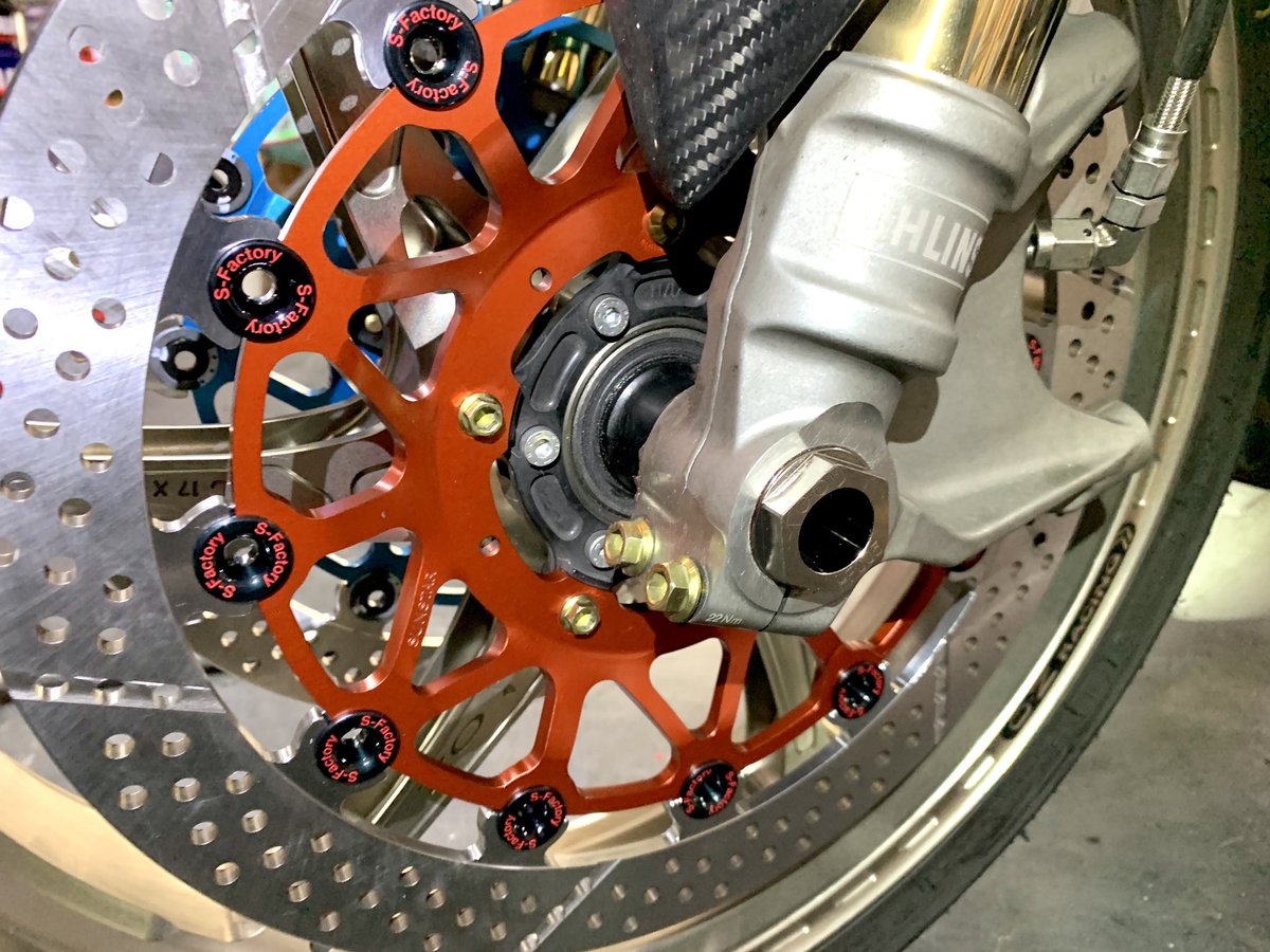 CBR1000RR SC77 KOOD クロモリ材 3点シャフト交換 前後キャリパーOHと