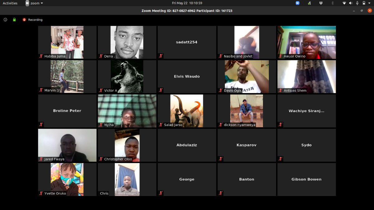 TunapandaOrg's tweet photo. Zoom is coming through during this period. The turn out is just amazing.
#Softwarehackathon #Wikonnect2020 #Coding #LINUX #Opensource #LearnFromHome #codinglife https://t.co/WZVhjTDUmm