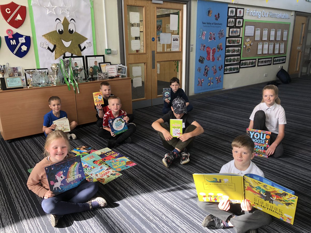 CaldiPrimary's tweet photo. Thank you so much @kpmguk & @Literacy_Trust for the remarkable collection for our library 📚 #readingthefuture #findourremarkable #Bororeads @AETAcademies @Tees_Issues @Julespg @L_Costello65 @AllyP1967 💚🌈🌟 https://t.co/gg0iHqe0DD