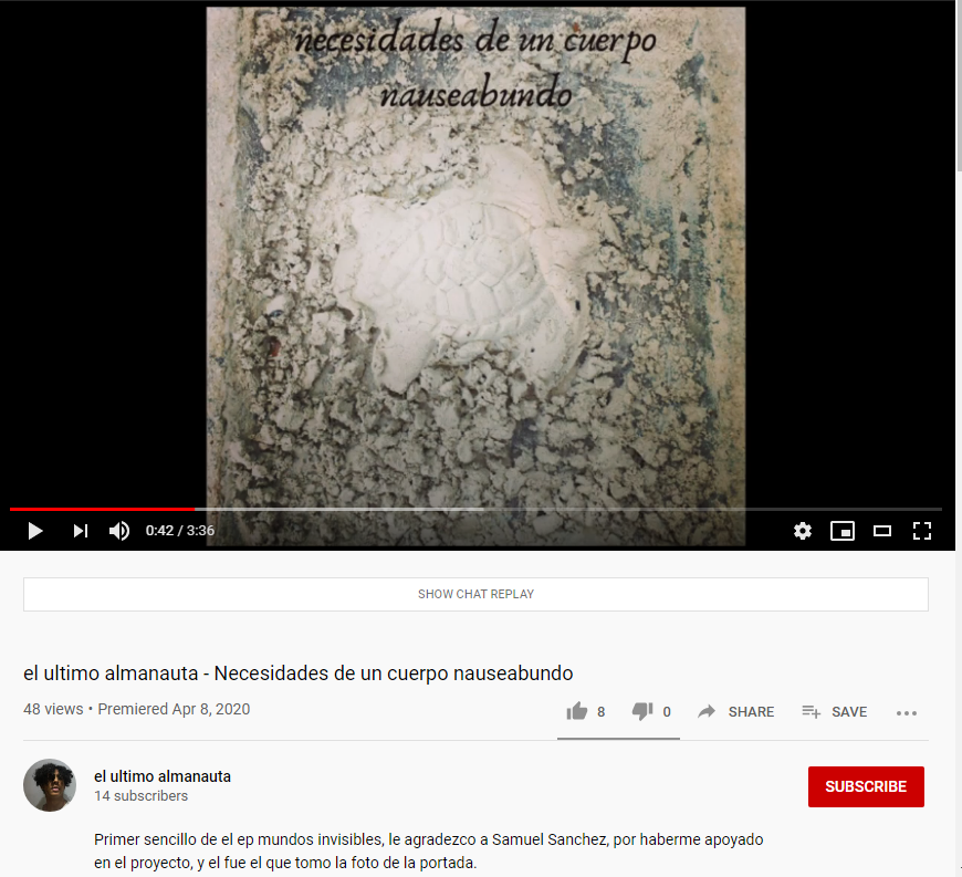 This week's third example: this isn't VLMV. This is by somebody called El Ultimo Almanauta, because I found it on youtube. VLMV changed their name from Alma to avoid this kind of thing. I don't understand how this is still happening.