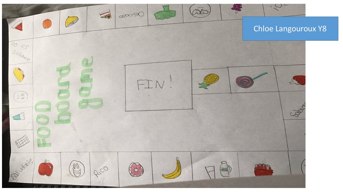 grange_mfl's tweet image. Some more lovely board games from our students learning Spanish. Keep up the good work! #part2boardgames #languagelearningfun🇪🇸😀