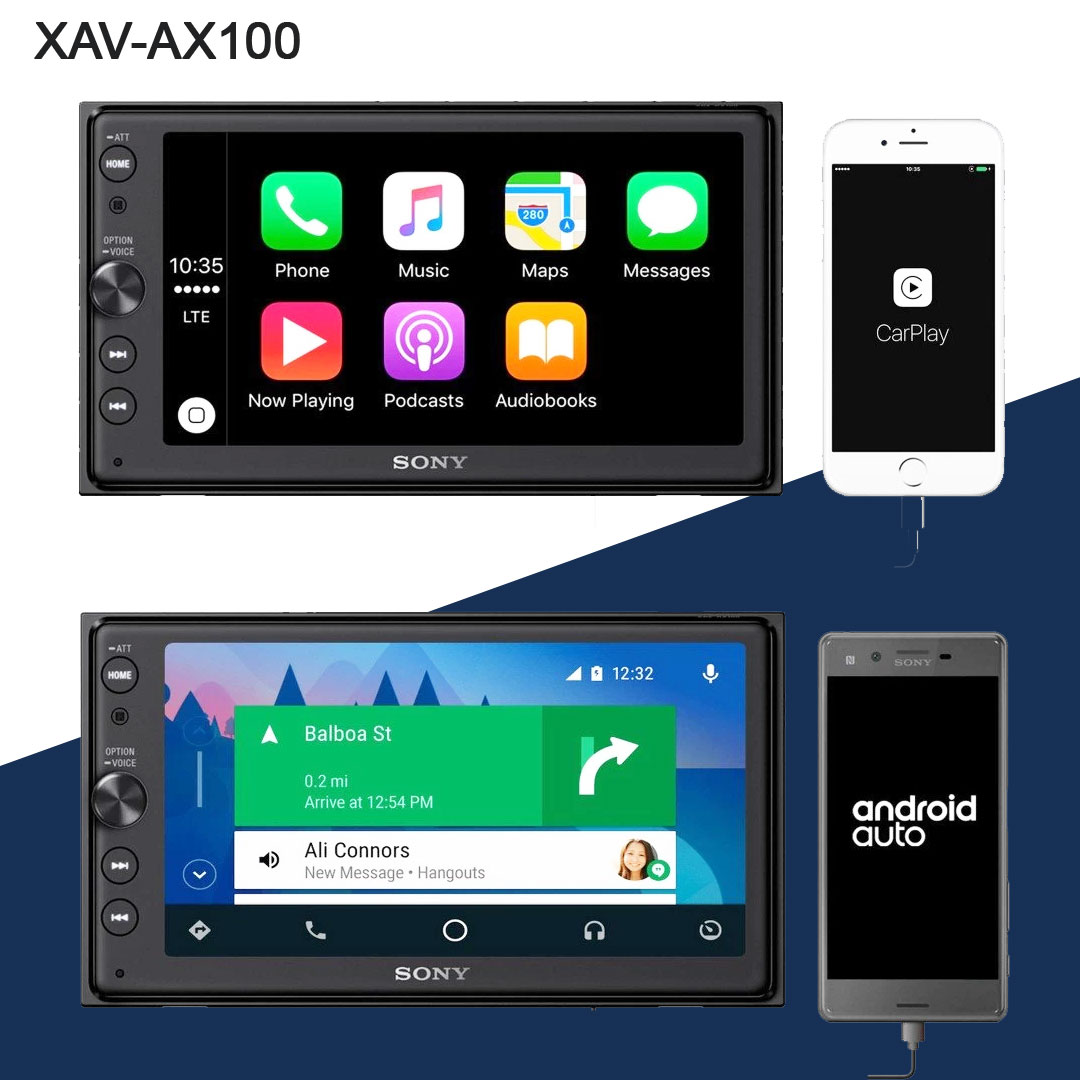 SONY XAV-AX100 6.4” Smartphone Media Receive Android Auto Apple CarPlay !!

bit.ly/3e7wFOE