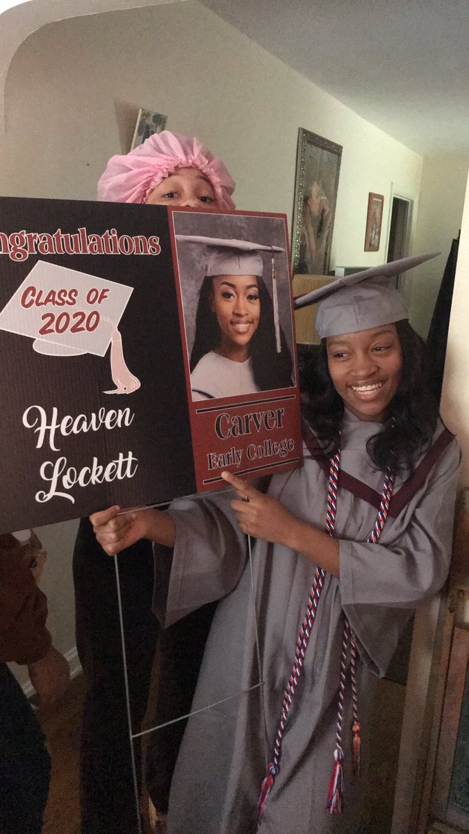ShahadaLockett's tweet photo. When your taking a photo of your 2020 Graduate and your 2021 Graduate thinks it’s their moment. #GetOutTheCamera #ThisIsNotYourMoment #SisterIssues #2020Graduates https://t.co/JgSyltsM6n