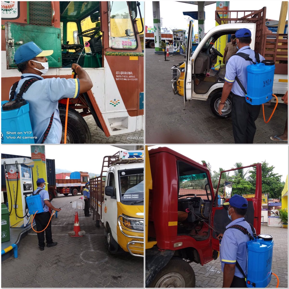 CbeRetailBpcl's tweet photo. Our #forecourtheroes delighting our customers with thoughtful safety measures. Our #footdispenser attracting lot of attention and appreciation. #cabinsanitization going as usual with all dedication and care. @BPCLRetail @BPCLimited @bpclcbe @8singhi https://t.co/P2VtjLy9fu