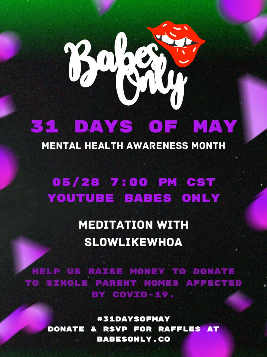 eviethecool's tweet photo. check out the @BabesOnlyFun #31daysofmay line up:
https://t.co/HsnZ0xNAP8 💋
#mentalhealthawarenessmonth #babesonly https://t.co/ArrtVuI0pX