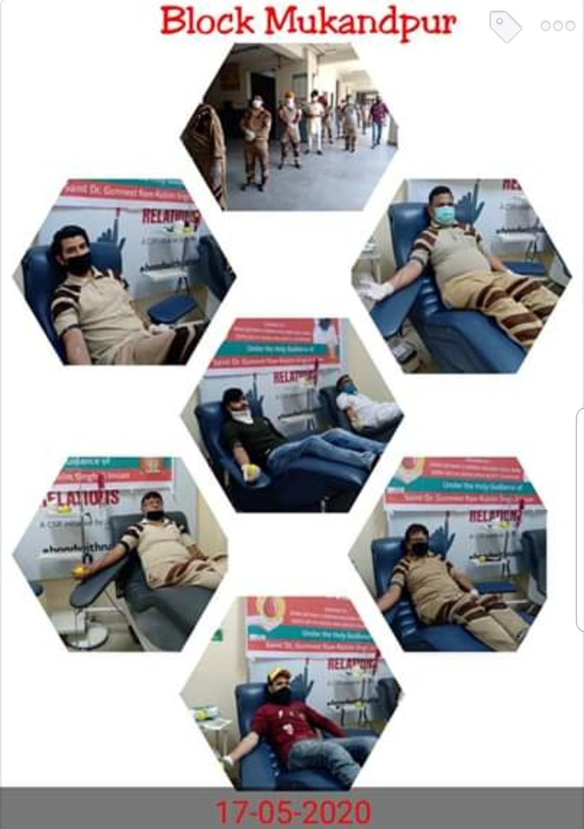 AJay (@_itzaj) on Twitter photo 34 Units of Blood Donated by Volunteers of Mukandpur Block, these Volunteers regarded as "True Blood Pumps" of St Dr. <a href="/Gurmeetramrahim/">Dr.GURMEET RAM RAHIM</a> G.
#KeepingHumanityAlive 34 Units of Blood Donated by Volunteers of Mukandpur Block, these Volunteers regarded as "True Blood Pumps" of St Dr. <a href="/Gurmeetramrahim/">Dr.GURMEET RAM RAHIM</a> G.
#KeepingHumanityAlive