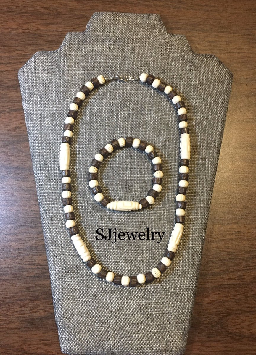 Boho & tribal mens set only at SJjewelry. Get summertime ready with hot jewelry!!🌞 #boho #tribal #menswear #necklacebraceletset #bonebeads #woodenbeads #wristwear #neckwear #handmadejewelry #summertimejewelry #sjjewelry_1...sjjewelry.simdif.com