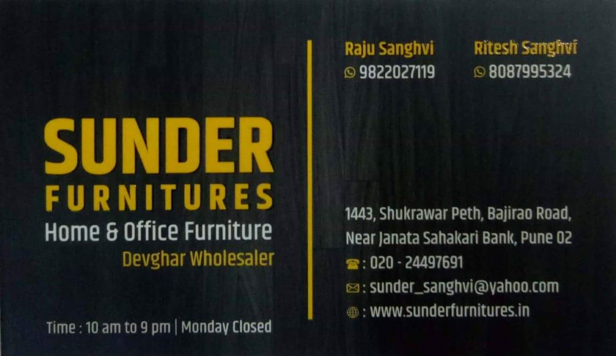 sifaego's tweet photo. https://t.co/16v6eSgPia 
#sunderfurnitures #india #Maharashtra #pune #MakeInIndia #vocalaboutlocal #DigitalMarketing #onlinebusiness #marketing #sales #furnituredesign #furniture #advertising https://t.co/y4iFRr9rbw