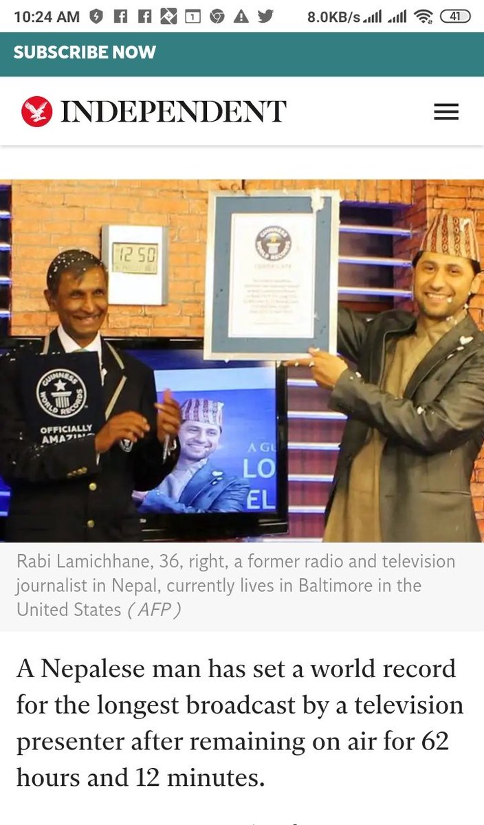 NepalAutoDeals's tweet photo. @hamrorabi #GuinnessWorldRecord holder Nepali Journalist -  India media Must learn who run nonsence propegenda and misleading his citizens . #BackOffIndia #backoffindianmedia 
Learn How he present Indian and Nepal diplomats in border issue. https://t.co/4Hm1meYPhe