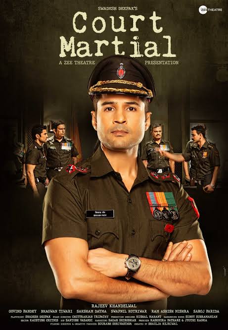 64. COURT MARTIAL @ZEE5India Not a film actually. This is a play based on the court martial proceedings of a murder accused soldier. Rajeev Khandelwal  @RK1610IsMe is outstanding. Theatre always brings out the best in an actor, i feel. A must watch. Rating- 9/10