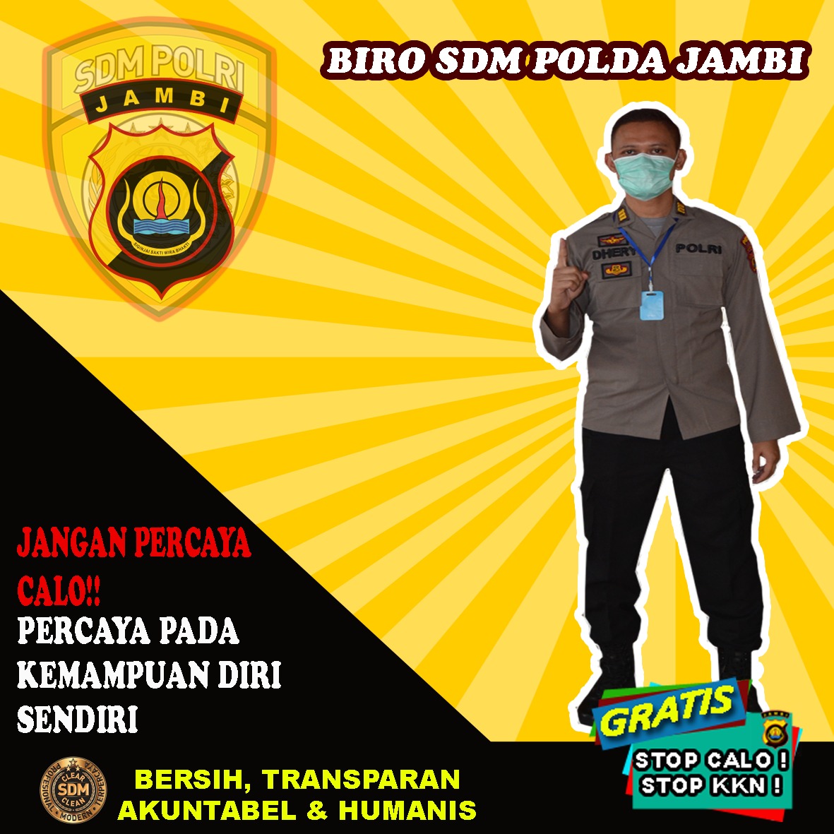 DeaParamitha8's tweet photo. Rekrutmen Anggota Polri 2020

#ssdm rekrutmen polri
#rekrutmenpolri
#penerimaanpolri
#masukpolisigratis
#ssdmpolri
#sdmpoldajambi
@rekrutmen_polri
@ssdm_polri
@sdmpoldajambi https://t.co/x9dvRtTKqp