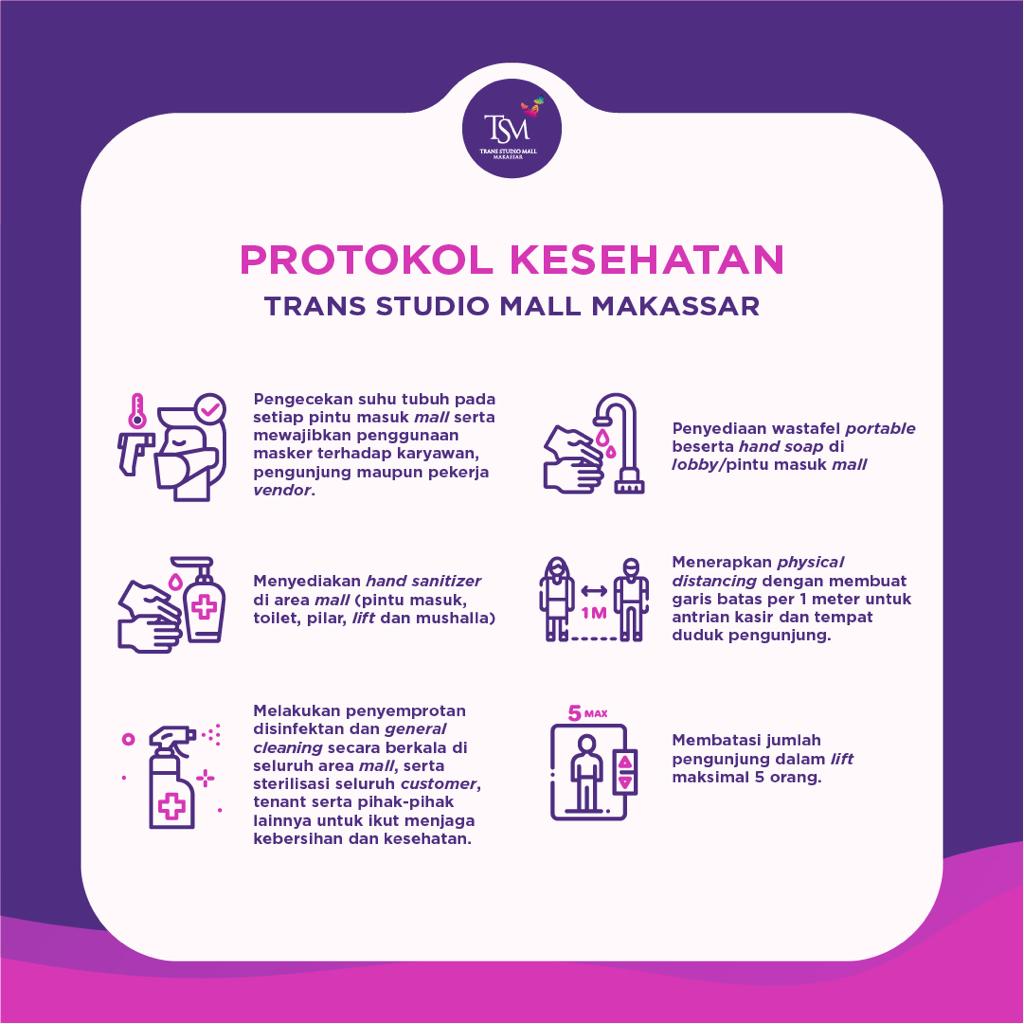 TSM_Makassar's tweet photo. TSM Makassar kembali buka🎉
Sabtu, 23 Mei 2020
11.00 – 20.00 WITA
Dengan sangat memperhatikan aspek hygiene and safety di dalam unit masing masing serta health and wellness dari karyawan, penyewa, pekerja vendor serta pengunjung.
Stay safe and stay healthy #tsmlovers🙏🏼😇 https://t.co/Q86Ya29Bwy